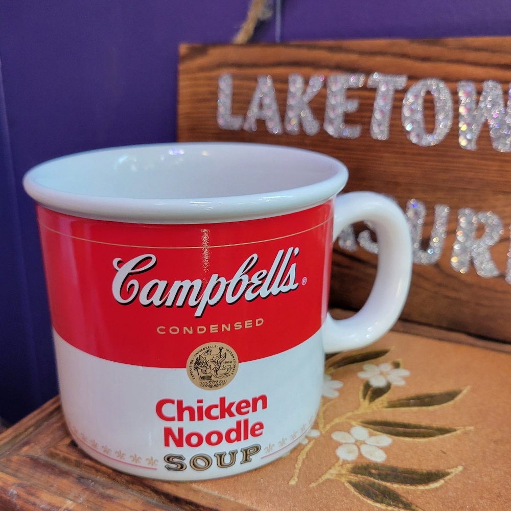 Vintage 2000 Campbells chicken noodle soup mug perfect condition no fla